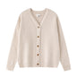 Wooden single breasted design for men's and women's knitted jackets