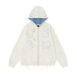 Plush puppy patch hooded sweatshirt