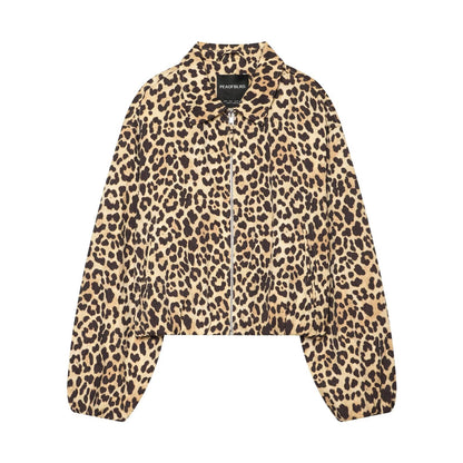 Collar zipper long sleeved jacket