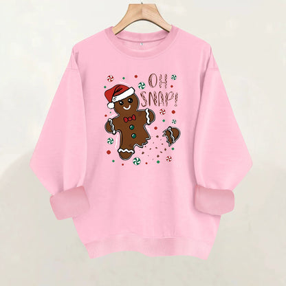 Round neck fleece hoodie
