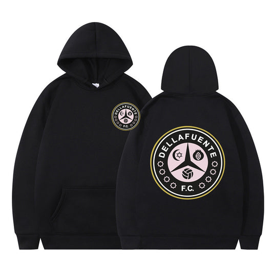 Letter Print Long Sleeve Pullover Hooded Sweatshirt