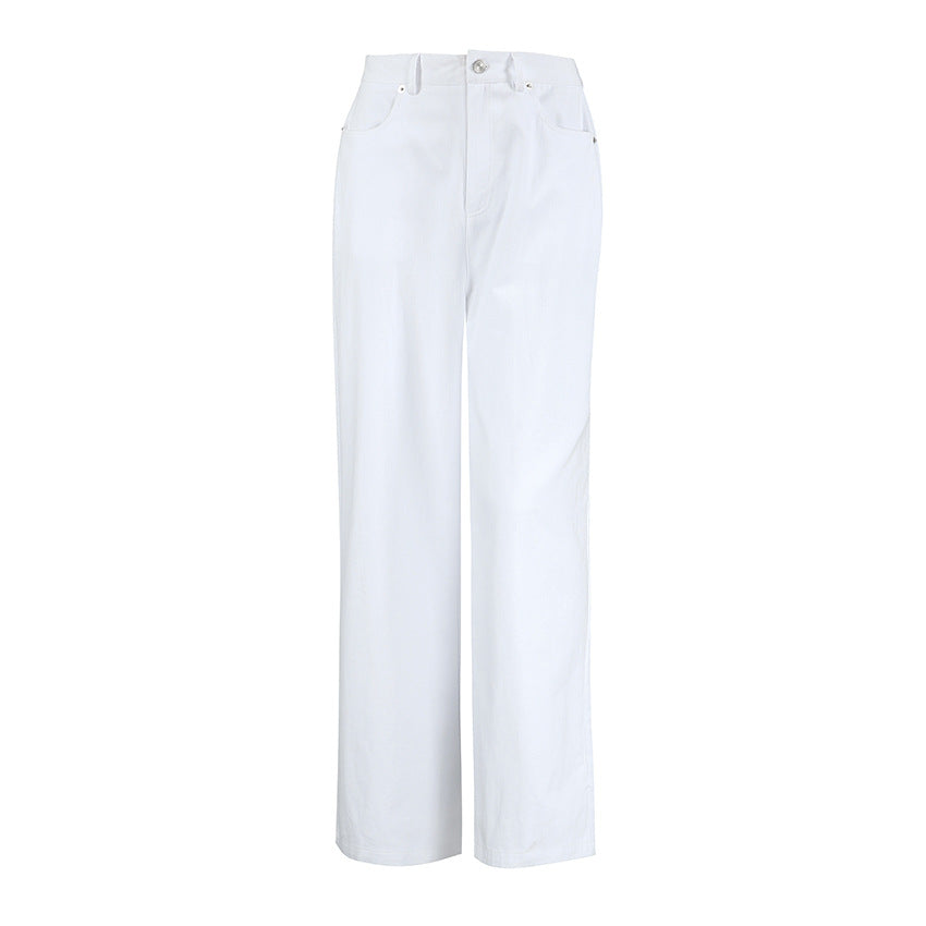 European and American style personalized fashion temperament versatile commuting pants