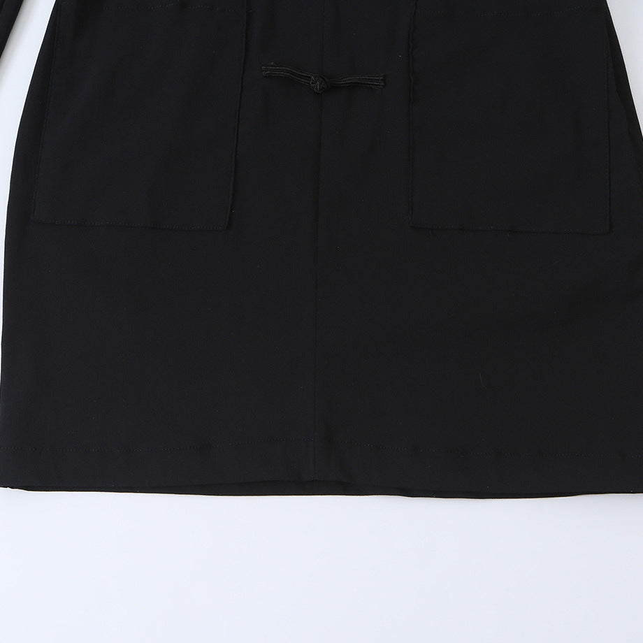 Rope knot buckle short dress