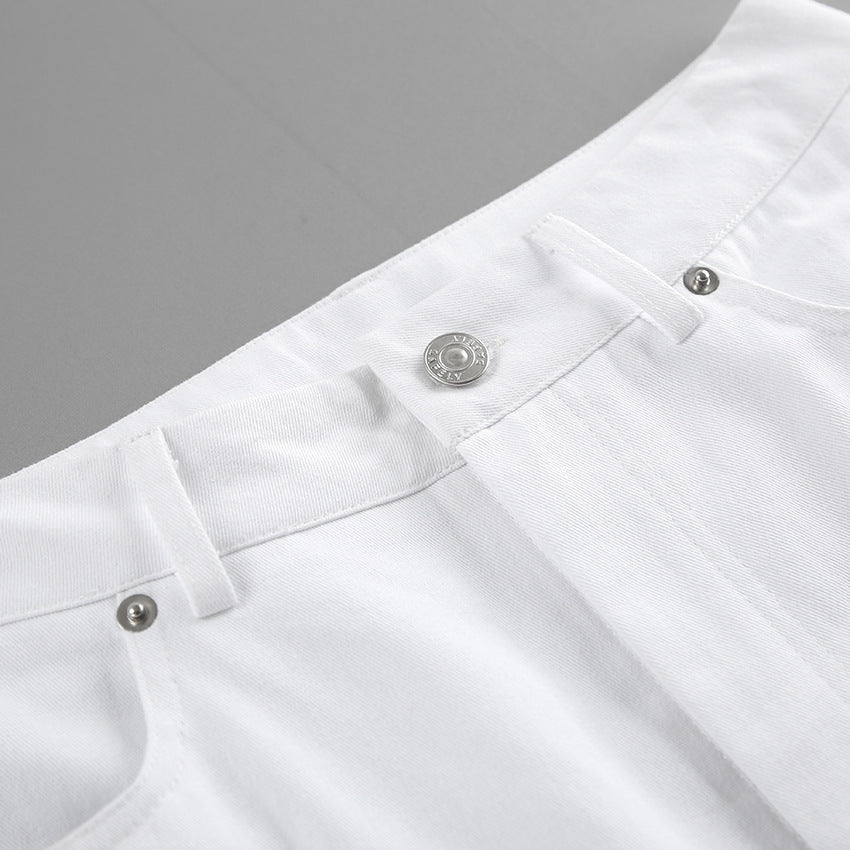 European and American style personalized fashion temperament versatile commuting pants
