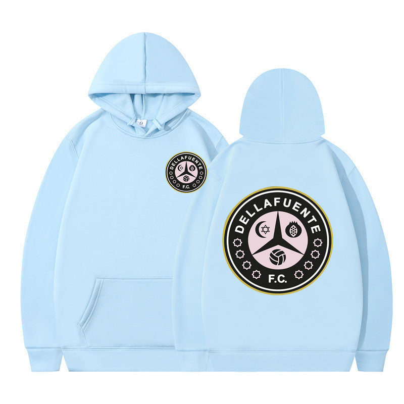 Letter Print Long Sleeve Pullover Hooded Sweatshirt
