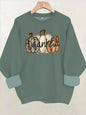 Round neck fleece hoodie