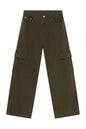 Hight Rise Wide Leg Cargo Pants