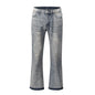 Men's Frayed Hem Bootcut Jeans