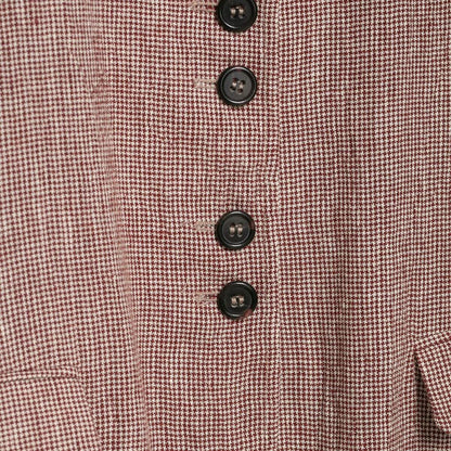 Flip collar single breasted long sleeved jacket