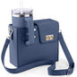 Outdoor Portable Beverage Bottle Bag, Universal Large Insulated Cup Pink Shoulder Crossbody Bottle Bag